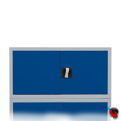 Stahl-Aktenschrank Aufsatz für 120 cm breite Schränke - blaue Türen- lange Lieferzeit 6-8 Wochen !